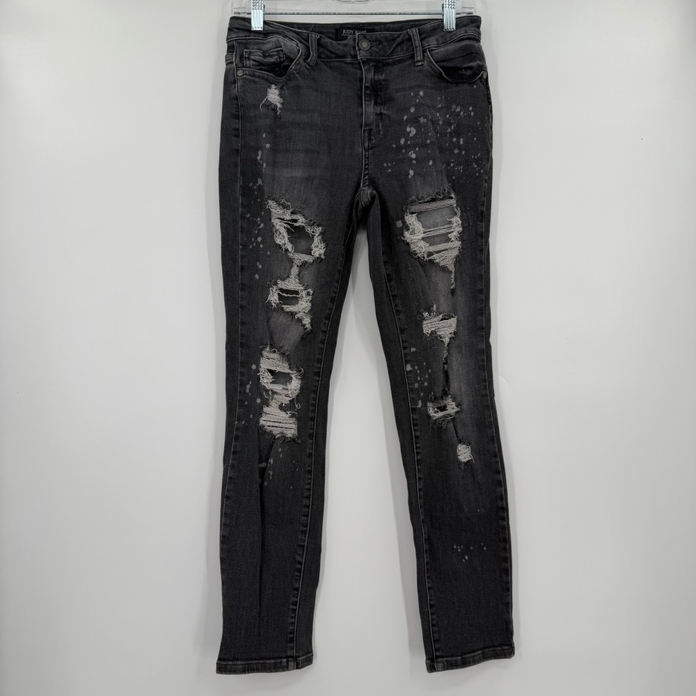Judy blue boyfriend fit black‎ jeans 7/28